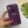 قاب گوشی iPhone X - iPhone XS آیفون سیلیکونی اورجینال پاک کنی درجه یک زیربسته بنفش کد 126042