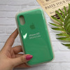قاب گوشی iPhone X - iPhone XS آیفون سیلیکونی اورجینال پاک کنی درجه یک زیربسته سبز کد 126043