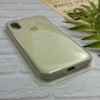 قاب گوشی iPhone X - iPhone XS آیفون سیلیکونی اورجینال پاک کنی درجه یک زیربسته شیری کد 126046