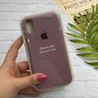 قاب گوشی iPhone X - iPhone XS آیفون سیلیکونی اورجینال پاک کنی درجه یک زیربسته بنفش کدر کد 126049