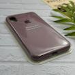 قاب گوشی iPhone X - iPhone XS آیفون سیلیکونی اورجینال پاک کنی درجه یک زیربسته بنفش کدر کد 126049