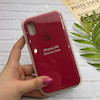 قاب گوشی iPhone X - iPhone XS آیفون سیلیکونی اورجینال پاک کنی درجه یک زیربسته آلبالویی کد 126051