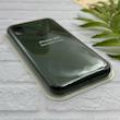 قاب گوشی iPhone X - iPhone XS آیفون سیلیکونی اورجینال پاک کنی درجه یک زیربسته سبز تیره کد 126057