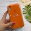 قاب گوشی iPhone X - iPhone XS آیفون سیلیکونی اورجینال پاک کنی درجه یک زیربسته نارنجی کد 126059