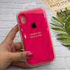 قاب گوشی iPhone X - iPhone XS آیفون سیلیکونی اورجینال پاک کنی درجه یک زیربسته سرخابی کد 126063