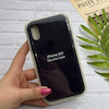 قاب گوشی iPhone X - iPhone XS آیفون سیلیکونی اورجینال پاک کنی درجه یک زیربسته سرمه ای کد 126071