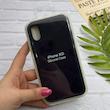 قاب گوشی iPhone X - iPhone XS آیفون سیلیکونی اورجینال پاک کنی درجه یک زیربسته سرمه ای کد 126071