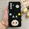 قاب گوشی Galaxy A17 سامسونگ سیلیکونی فانتزی عروسکی برجسته طرح لبوبو LABUBU محافظ لنزدار مشکی کد 126178