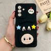 قاب گوشی Galaxy A26 سامسونگ سیلیکونی فانتزی عروسکی برجسته طرح لبوبو LABUBU محافظ لنزدار مشکی کد 126181