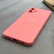 قاب گوشی Galaxy A07 سامسونگ سیلیکونی اورجینال پاک کنی درجه یک زیربسته صورتی کد 97707