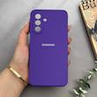 قاب گوشی Galaxy A17 سامسونگ سیلیکونی اورجینال پاک کنی درجه یک زیربسته ارغوانی کد 97712