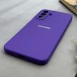 قاب گوشی Galaxy A17 سامسونگ سیلیکونی اورجینال پاک کنی درجه یک زیربسته ارغوانی کد 97712