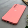 قاب گوشی Galaxy A17 سامسونگ سیلیکونی اورجینال پاک کنی درجه یک زیربسته صورتی کد 97715