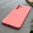 قاب گوشی Galaxy A17 سامسونگ سیلیکونی اورجینال پاک کنی درجه یک زیربسته صورتی کد 97715