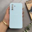 قاب گوشی Galaxy A17 سامسونگ سیلیکونی اورجینال پاک کنی درجه یک زیربسته آبی کبریتی کد 97717