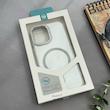 قاب گوشی iPhone 17 آیفون اورجینال Premium Case پشت سیلیکونی پاک کنی مگ سیف اورجینال لنزمتال سفید کد E21-97718