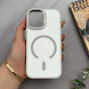 قاب گوشی iPhone 17 آیفون اورجینال Premium Case پشت سیلیکونی پاک کنی مگ سیف اورجینال لنزمتال سفید کد E21-97718
