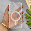 قاب گوشی iPhone 16 آیفون Luxury طلقی شفاف رزینی PTO طرح مگ سیف شاین اکلیلی کد 124933