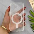 قاب گوشی iPhone 17 آیفون Luxury طلقی شفاف رزینی PTO طرح مگ سیف شاین اکلیلی کد 124934