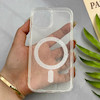 قاب گوشی iPhone 12 - iPhone 12 Pro آیفون Luxury طلقی شفاف رزینی PTO طرح مگ سیف شاین اکلیلی کد 124937