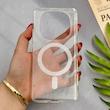 قاب گوشی Redmi Note 14 Pro 5G - Redmi Note 14 Pro Plus - Poco X7 شیائومی Luxury طلقی شفاف رزینی PTO طرح مگ سیف شاین اکلیلی کد 124956