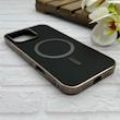 قاب گوشی iPhone 16 Pro Max آیفون سوزنی لاکچری مگ سیف دار دور کرومی اورجینال NEW CASE مشکی کد 125054