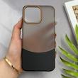 قاب گوشی iPhone 15 Pro Max آیفون لاکچری اورجینال مات دوتیکه HARD سخت مشکی کد 125911
