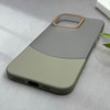 قاب گوشی iPhone 15 Pro Max آیفون لاکچری اورجینال مات دوتیکه HARD سخت طوسی کد 125912