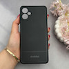 قاب گوشی Galaxy A06 سامسونگ کربن Puloka سیلیکونی ژله ای محافظ لنز دار مشکی کد 125297
