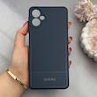 قاب گوشی Galaxy A06 سامسونگ کربن Puloka سیلیکونی ژله ای محافظ لنز دار سرمه ای کد 125299