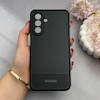 قاب گوشی Galaxy A17 سامسونگ کربن Puloka سیلیکونی ژله ای محافظ لنز دار مشکی کد 125331