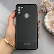 قاب گوشی Galaxy A11 - M11 سامسونگ کربن Puloka سیلیکونی ژله ای محافظ لنز دار مشکی کد 125341