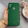 قاب گوشی Galaxy A11 - M11 سامسونگ کربن Puloka سیلیکونی ژله ای محافظ لنز دار سبز کد 125344