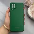 قاب گوشی Galaxy A12 - M12 سامسونگ کربن Puloka سیلیکونی ژله ای محافظ لنز دار سبز کد 125345