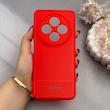 قاب گوشی Redmi 14C - Poco C75 - Redmi A4 شیائومی کربن Puloka سیلیکونی ژله ای محافظ لنز دار قرمز کد 125367