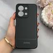 قاب گوشی Redmi 15C - Poco C85 شیائومی کربن Puloka سیلیکونی ژله ای محافظ لنز دار مشکی کد 125376