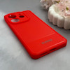 قاب گوشی Redmi Note 14 4G شیائومی کربن Puloka سیلیکونی ژله ای محافظ لنز دار قرمز کد 125391