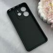 قاب گوشی Redmi Note 14 4G شیائومی کربن Puloka سیلیکونی ژله ای محافظ لنز دار مشکی کد 125392