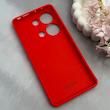 قاب گوشی Redmi Note 13 Pro 4G - Poco M6 Pro 4G شیائومی کربن Puloka سیلیکونی ژله ای محافظ لنز دار قرمز کد 125402