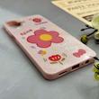 قاب گوشی Galaxy A07 سامسونگ اکلیلی شاین Flower سخت بنددار کنفی گل صورتی کد 125409
