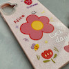 قاب گوشی Galaxy A07 سامسونگ اکلیلی شاین Flower سخت بنددار کنفی گل صورتی کد 125409