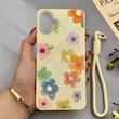 قاب گوشی Galaxy A07 سامسونگ اکلیلی شاین Flower سخت بنددار کنفی گل زرد کد 125410