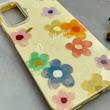 قاب گوشی Galaxy A14 سامسونگ اکلیلی شاین Flower سخت بنددار کنفی گل زرد کد 125411