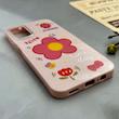 قاب گوشی Galaxy A14 سامسونگ اکلیلی شاین Flower سخت بنددار کنفی گل صورتی کد 125412