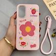 قاب گوشی Galaxy A14 سامسونگ اکلیلی شاین Flower سخت بنددار کنفی گل صورتی کد 125412