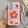 قاب گوشی Galaxy A15 سامسونگ اکلیلی شاین Flower سخت بنددار کنفی گل صورتی کد 125413