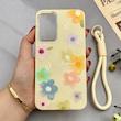 قاب گوشی Galaxy A16 سامسونگ اکلیلی شاین Flower سخت بنددار کنفی گل زرد کد 125415