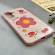 قاب گوشی Galaxy A17 سامسونگ اکلیلی شاین Flower سخت بنددار کنفی گل صورتی کد 125417