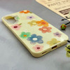 قاب گوشی Galaxy A17 سامسونگ اکلیلی شاین Flower سخت بنددار کنفی گل زرد کد 125418