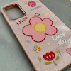 قاب گوشی Galaxy A26 سامسونگ اکلیلی شاین Flower سخت بنددار کنفی گل صورتی کد 125421